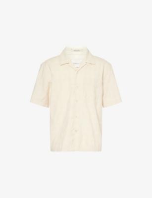 Checked Open-Collar Cotton Shirt by GANT