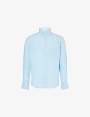 Logo-Embroidered Regular-Fit Linen Shirt by GANT