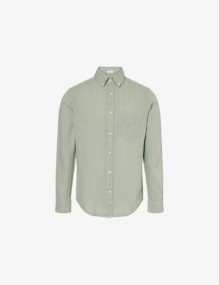 Logo-Embroidered Regular-Fit Linen Shirt by GANT