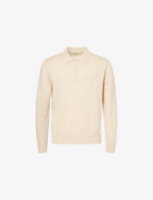 Regular-Fit Embroidered-Logo Cotton-And-Linen Polo Shirt by GANT