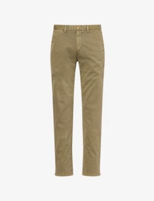 Slim-Leg Mid-Rise Cotton Trousers by GANT