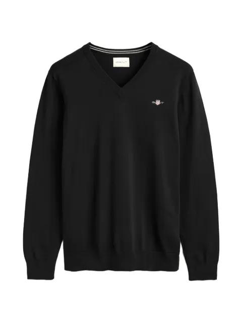 V-neck logo sweater by GANT