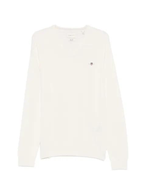 V-neck logo sweater by GANT