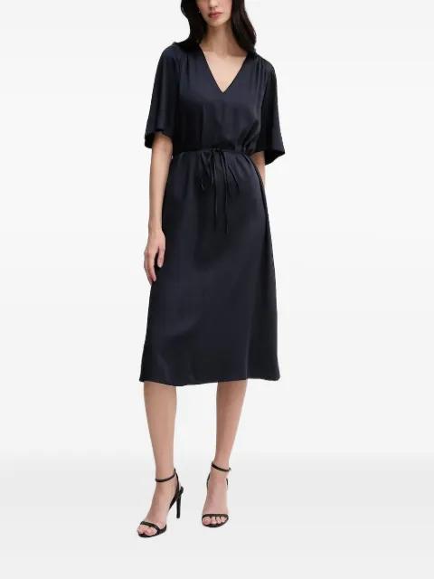 V-neck tie-waist midi dress by GANT