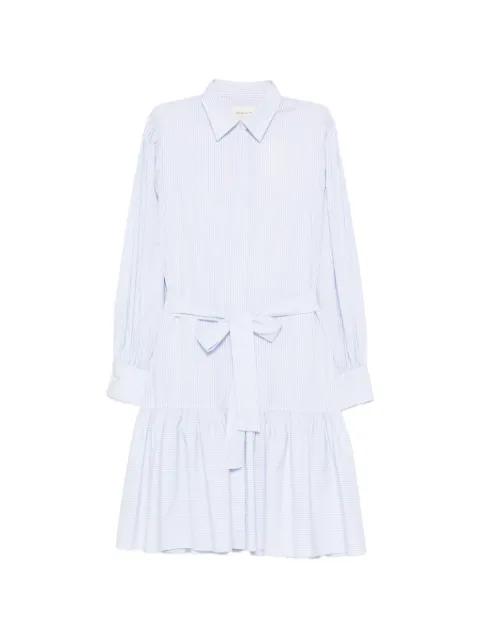 belted striped-pattern mini dress by GANT