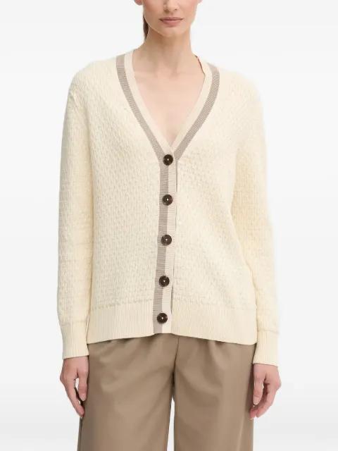 button V-neck cardigan by GANT
