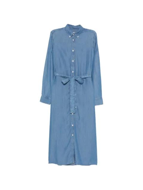 buttoned belted midi dress by GANT