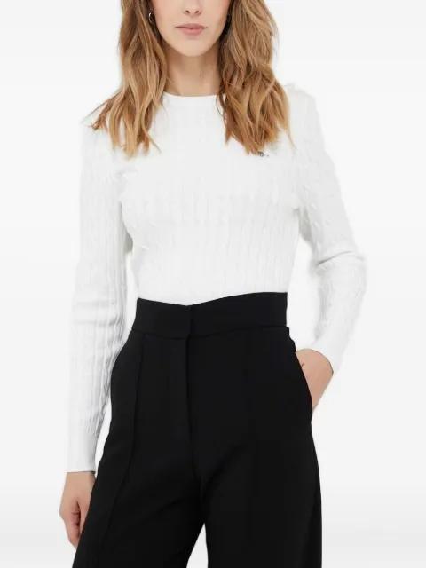cable-knit logo sweater by GANT