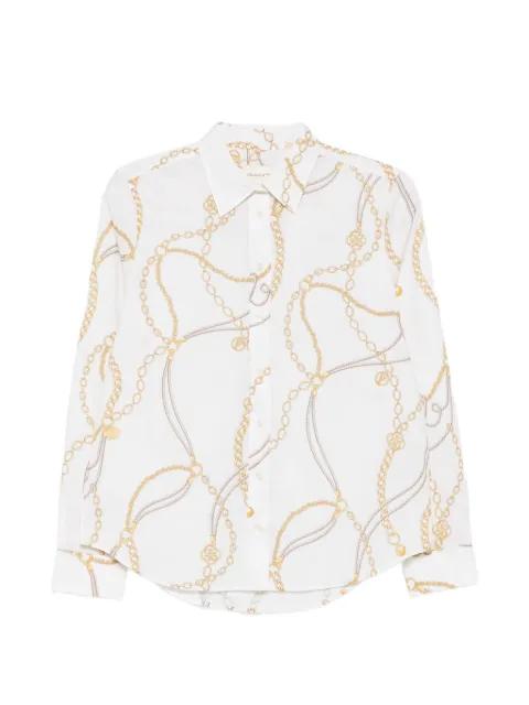 chain-print long-sleeve shirt by GANT