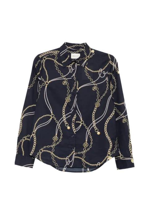 chain-print long-sleeved shirt by GANT