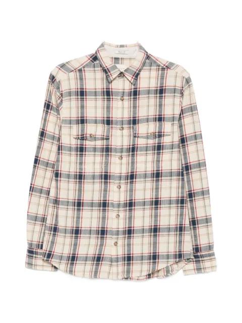 check-pattern button-fastening shirt by GANT