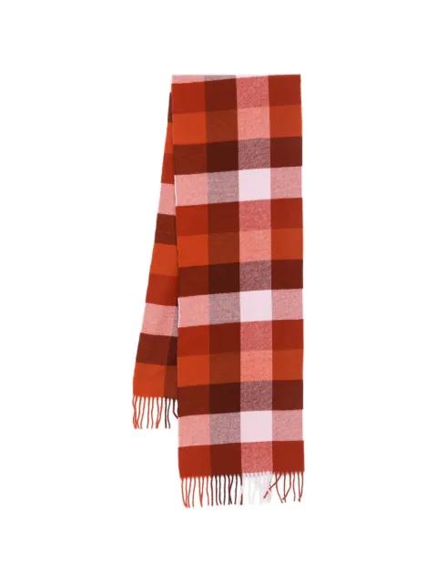 checked fringed scarf by GANT
