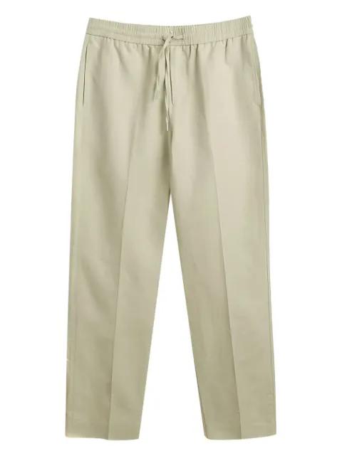 drawstring cotton-linen trousers by GANT