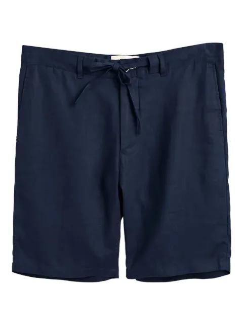 drawstring linen shorts by GANT