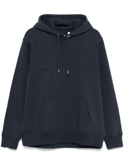 embossed-logo hoodie by GANT