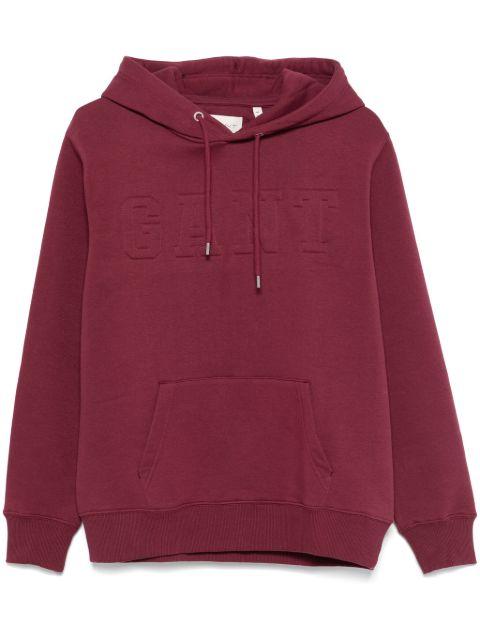 embossed-logo hoodie by GANT