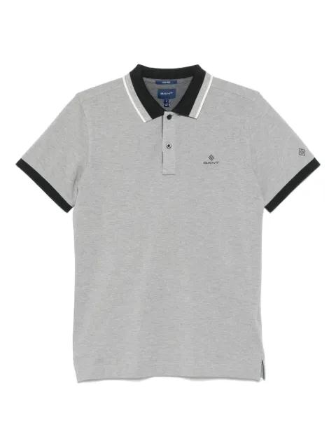 embroidered-logo polo shirt by GANT