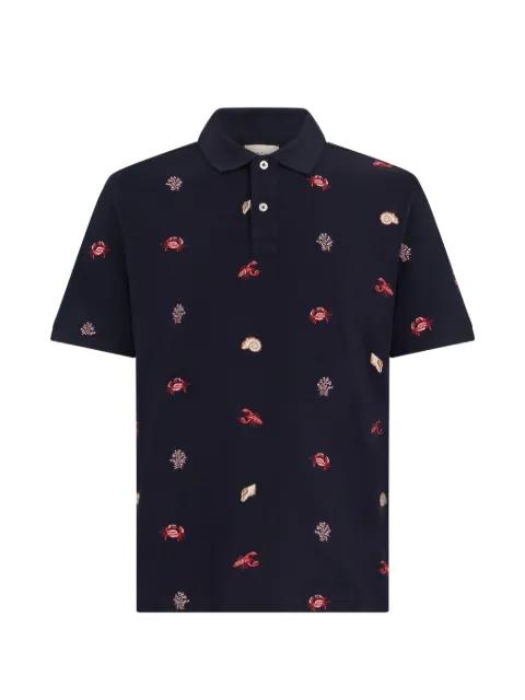 embroidered-motif polo shirt by GANT