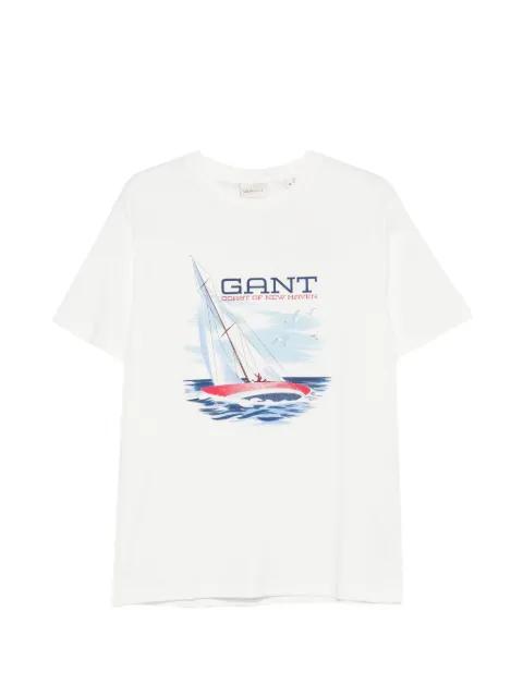 graphic-print T-shirt by GANT