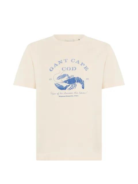 lobster-print T-shirt by GANT