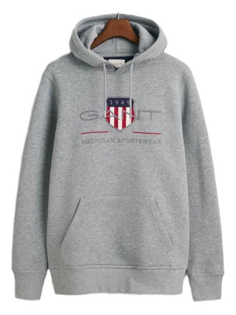 logo-embroidered hoodie by GANT