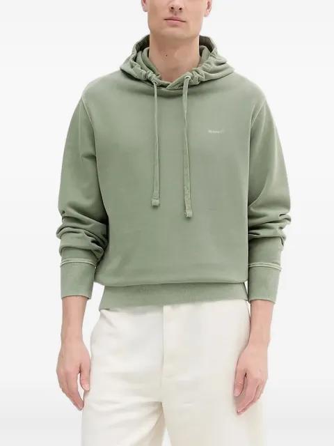 logo-embroidered hoodie by GANT