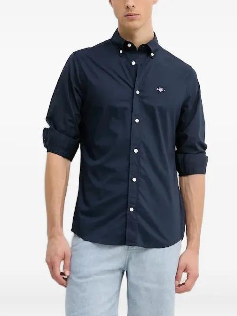 logo-embroidered long-sleeve shirt by GANT