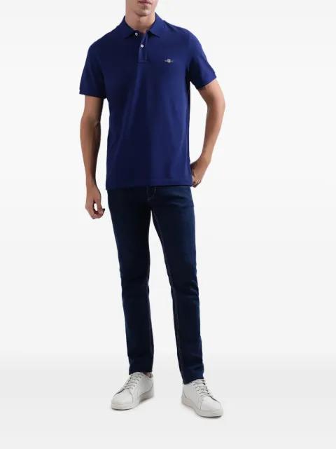 logo-embroidered polo shirt by GANT