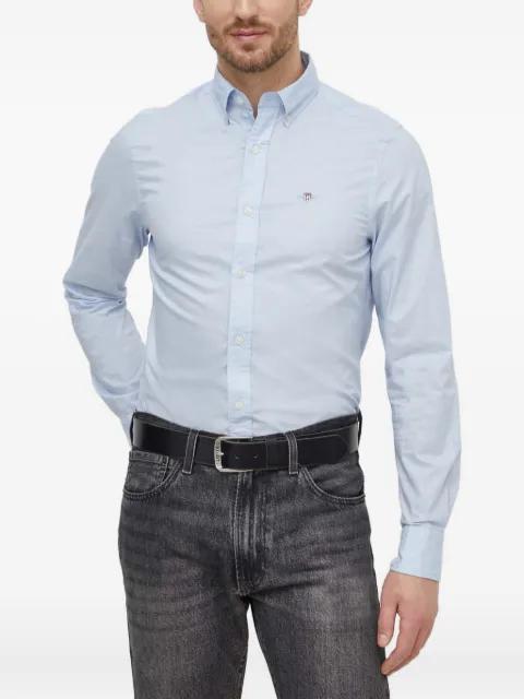 logo-embroidered shirt by GANT