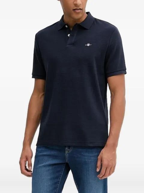 logo-embroidery polo shirt by GANT