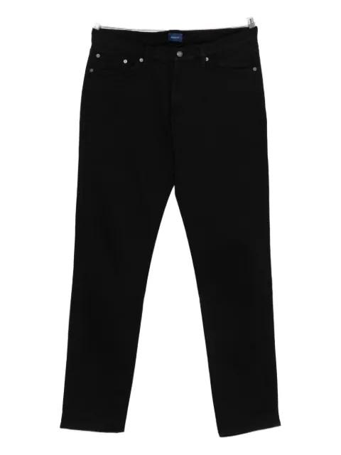 logo-patch pants by GANT