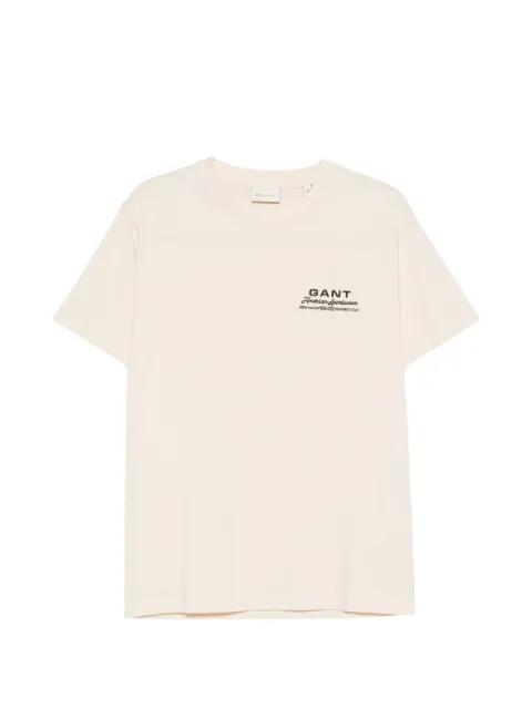 logo-print short-sleeve T-shirt by GANT