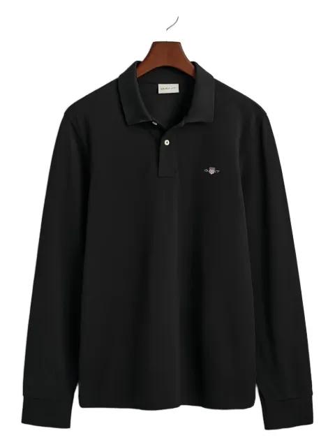 long-sleeve pique rugby polo shirt by GANT