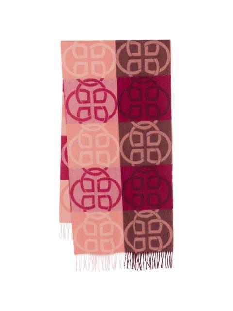 monogram-pattern scarf by GANT