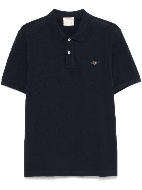 shield-motif short-sleeve polo shirt by GANT