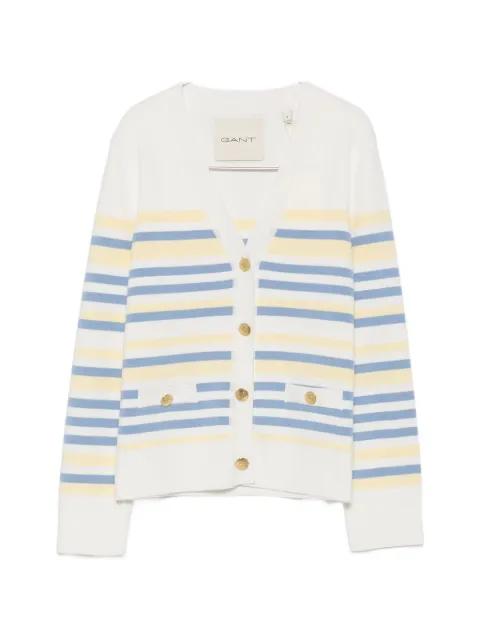 striped button-up cardigan by GANT