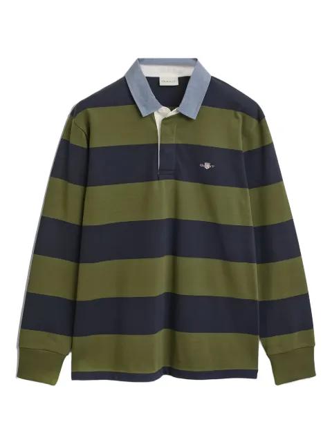 striped chambray polo shirt by GANT