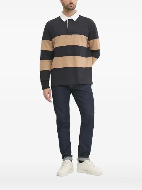 striped-pattern polo shirt by GANT