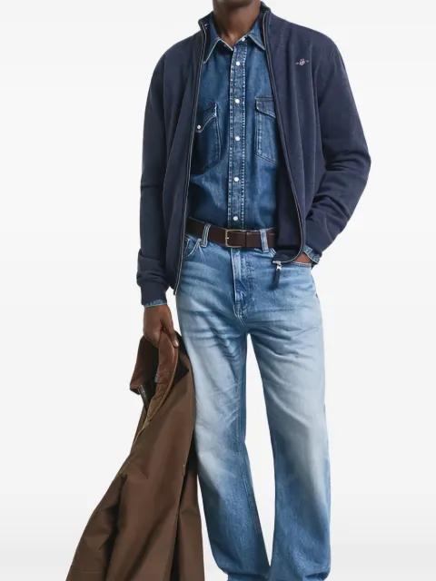 superfine lambswool zip cardigan by GANT