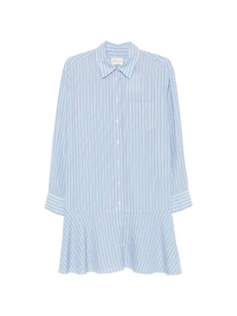 vertical-stripe dropped-waist mini dress by GANT
