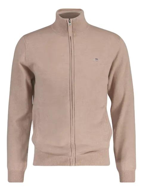 zip lambswool cardigan by GANT