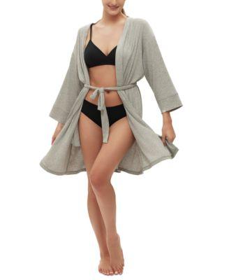 Women's Long-Sleeve Ribbed Belted Robe by GAP