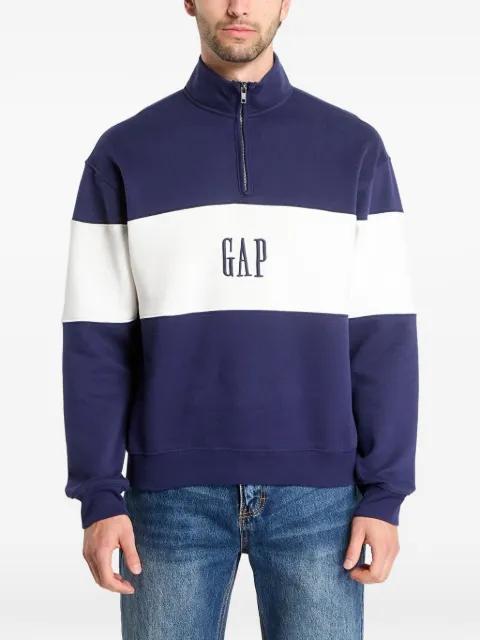 logo-embroidered colour-block sweater by GAP