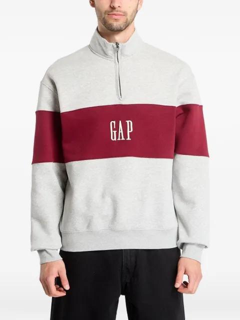 logo-embroidered colour-block sweater by GAP