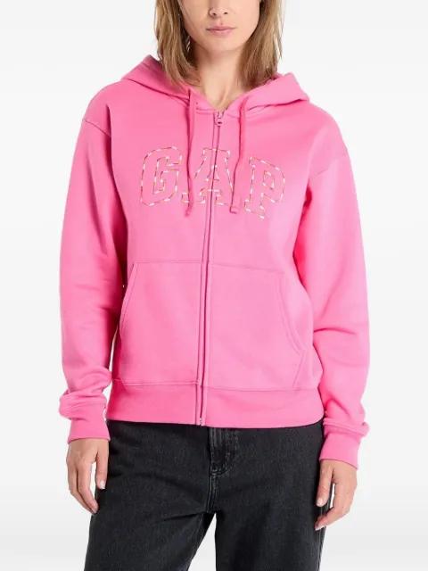 logo-embroidered zip-up hoodie by GAP