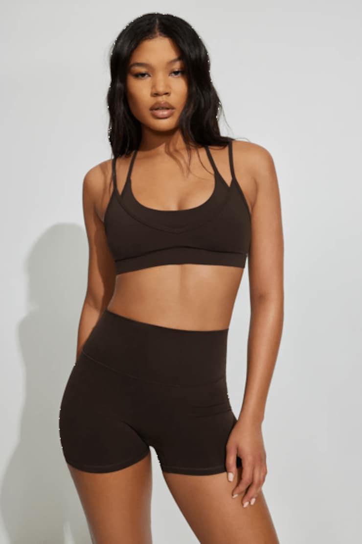 Active Layered Halter Bra by GARAGE