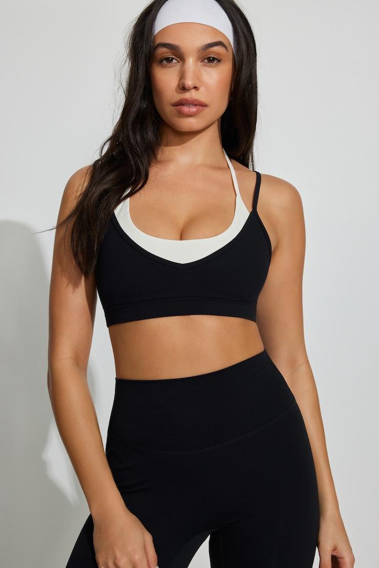 Active Layered Halter Bra by GARAGE