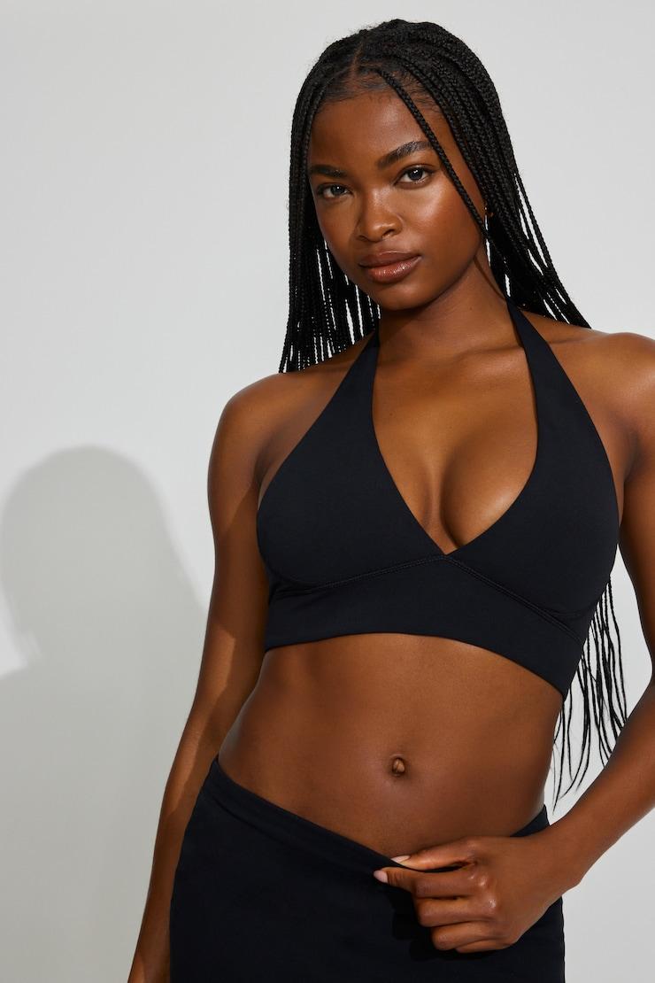 Active Plunge Halter Bra by GARAGE