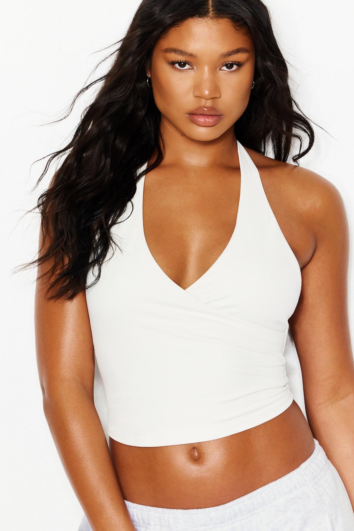 Active Wrap Halter Top by GARAGE