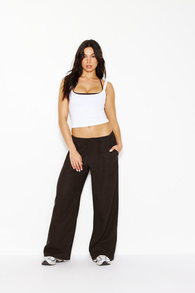 Millie Linen Pull-On Pants by GARAGE